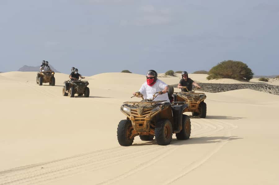 Boa Vista: Off-Road Quad Bike to Santa Monica & Caves - Morro de Areia, where sand meets the sea