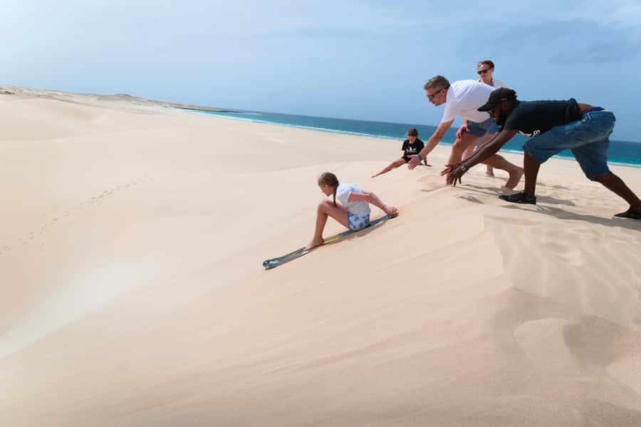Boa Vista: Shark, Turtles, Cave, Sandboarding & Tasting Tour - Morro de Arreia: sandboarding with a climb