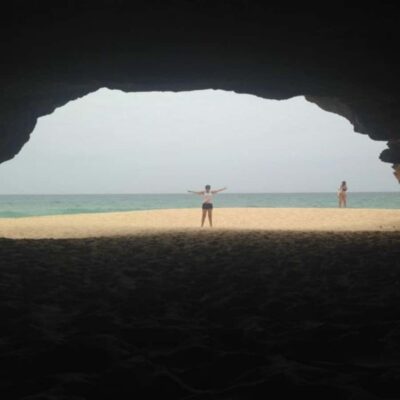 Santa Monica beach, Varandinha cave, Sand dunes
