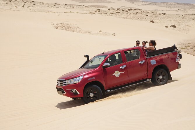 Half Day 4x4 Trip - Dunes, Caves, Santa Monica Beach & Village - The 4x4 ride: exciting, useful, and not especially gentle