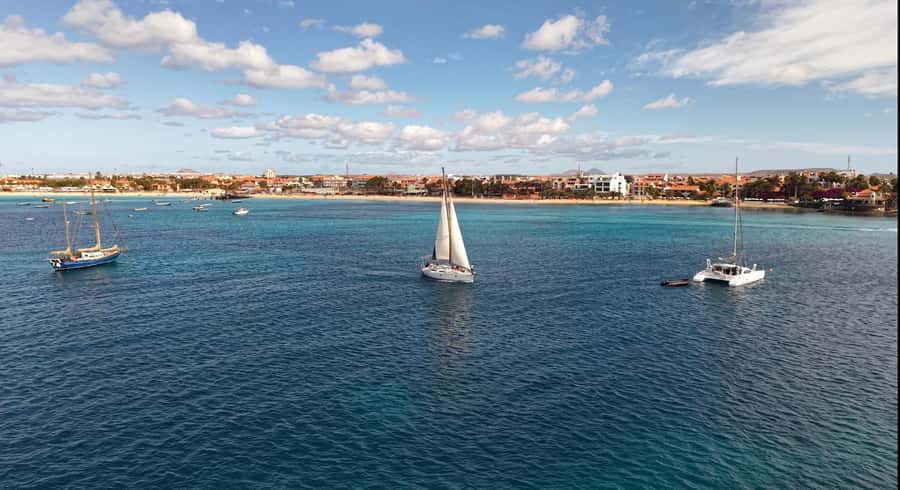 Half-Day Sailing Yacht Adventure in Sal Island - 3 hours - The optional swim and snorkel stop