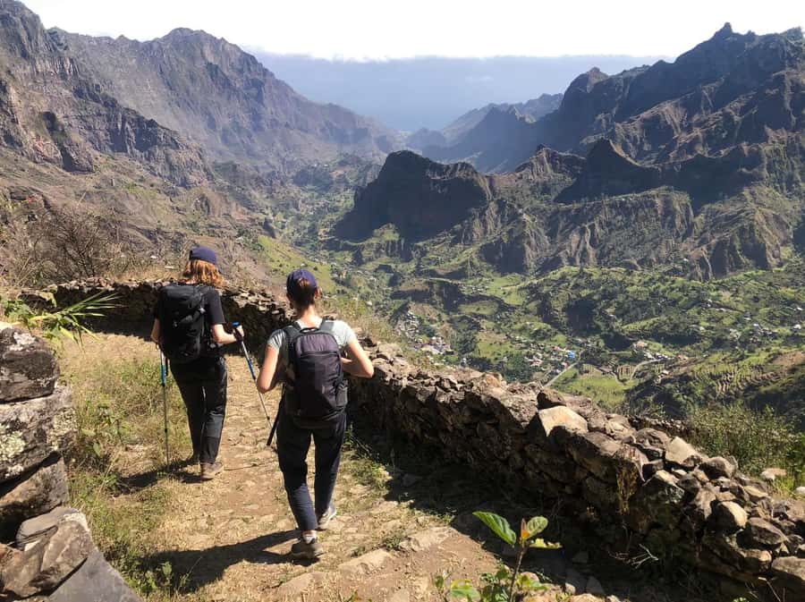 Hike from the Cova Volcano Crater to Ribeira Paúl - The Crater Rim and Paúl Valley View