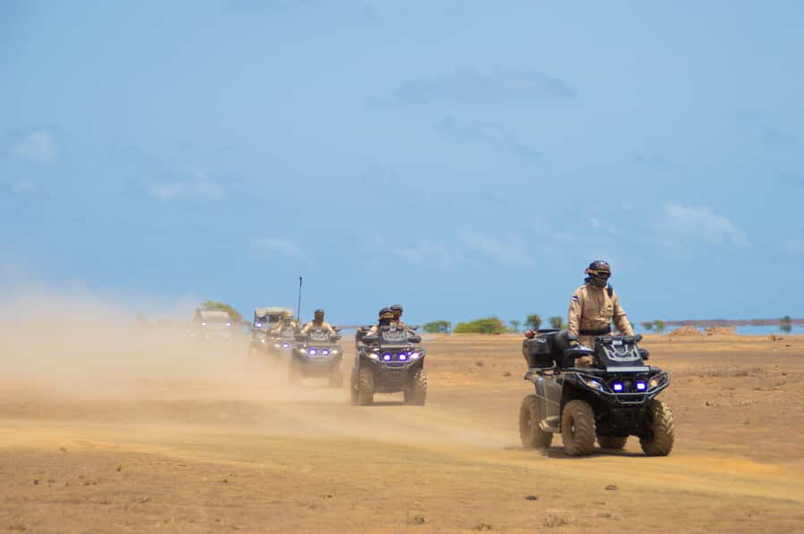 Sal Island: 4-Hour ATV Quad Island Tour - Fontona Oasis and the port at Palmeira
