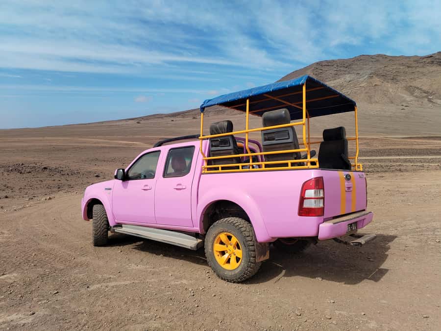 Sal: Island tour with offroad touch and creative pictures - Why the pink 4x4 changes the day