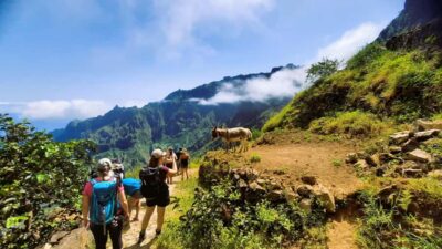 Hiking Cova Volcano Crater to Ribeira Paúl