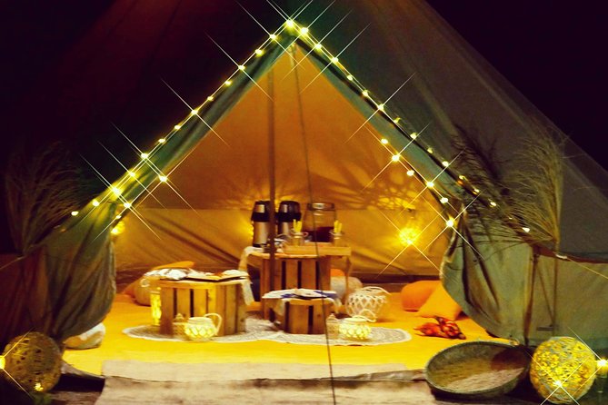 Turtle Watching Adventure - A gentle briefing inside the open glamping tent