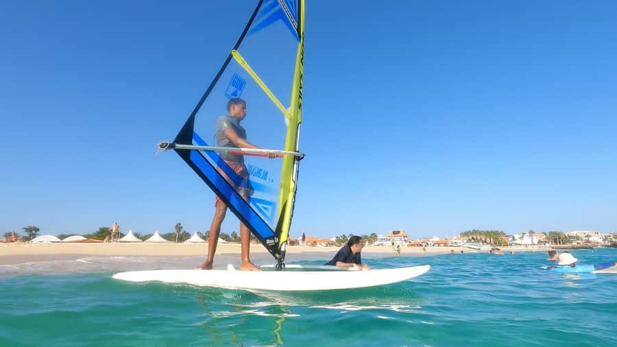 Windsurf Lessons - Why Sal is a good place to try windsurfing